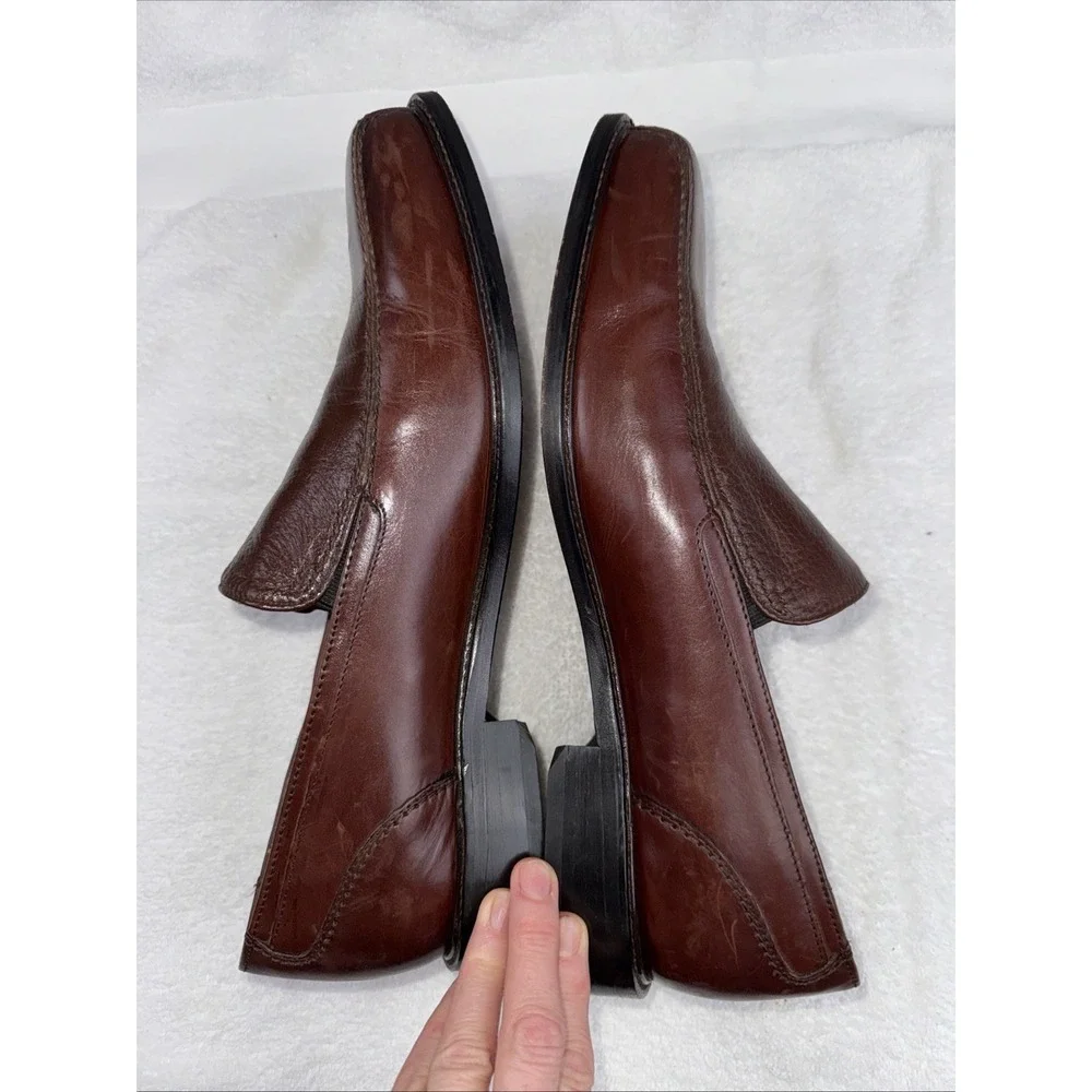 BOSTONIAN First Flex‎ Men's Brown Leather Slip On Loafer 22816 Size 10.5 M